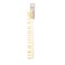 Crystal Lane DIY Glass Garden 9x25mm Long Leaf Bead Strand, 19pcs
